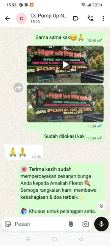 Testimonial Papan Bunga cigintung