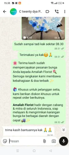Testimonial Standing Flower cigintung